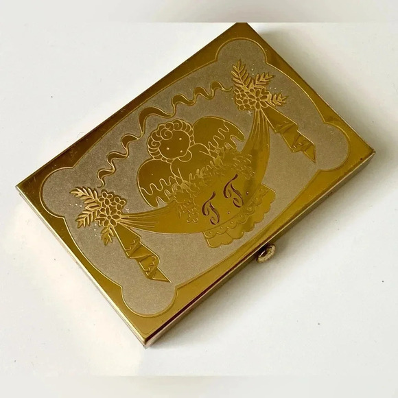Vintage Collectable Parker Pens “Wadsworth” Compact with Angel and Floral Design - Picture 5 of 9